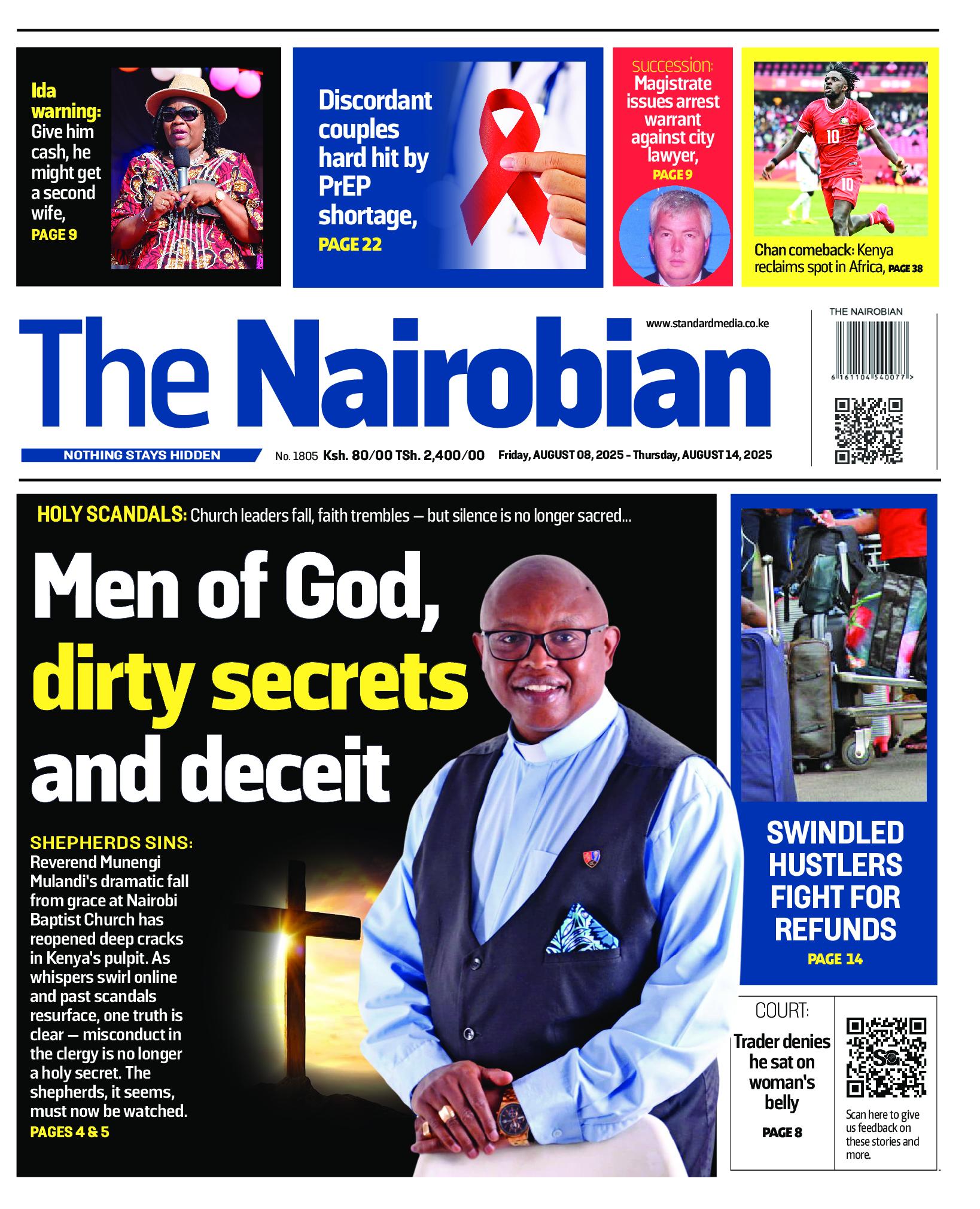 The Nairobian Newspaper page 1