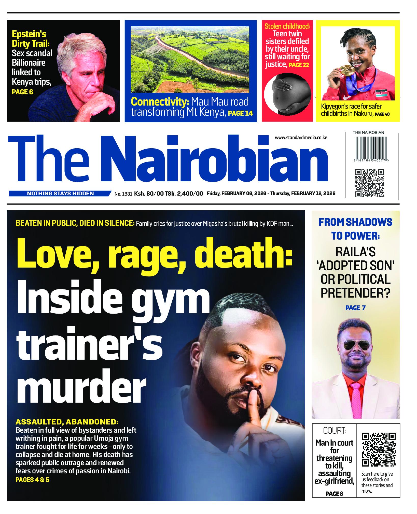 The Nairobian Newspaper page 1