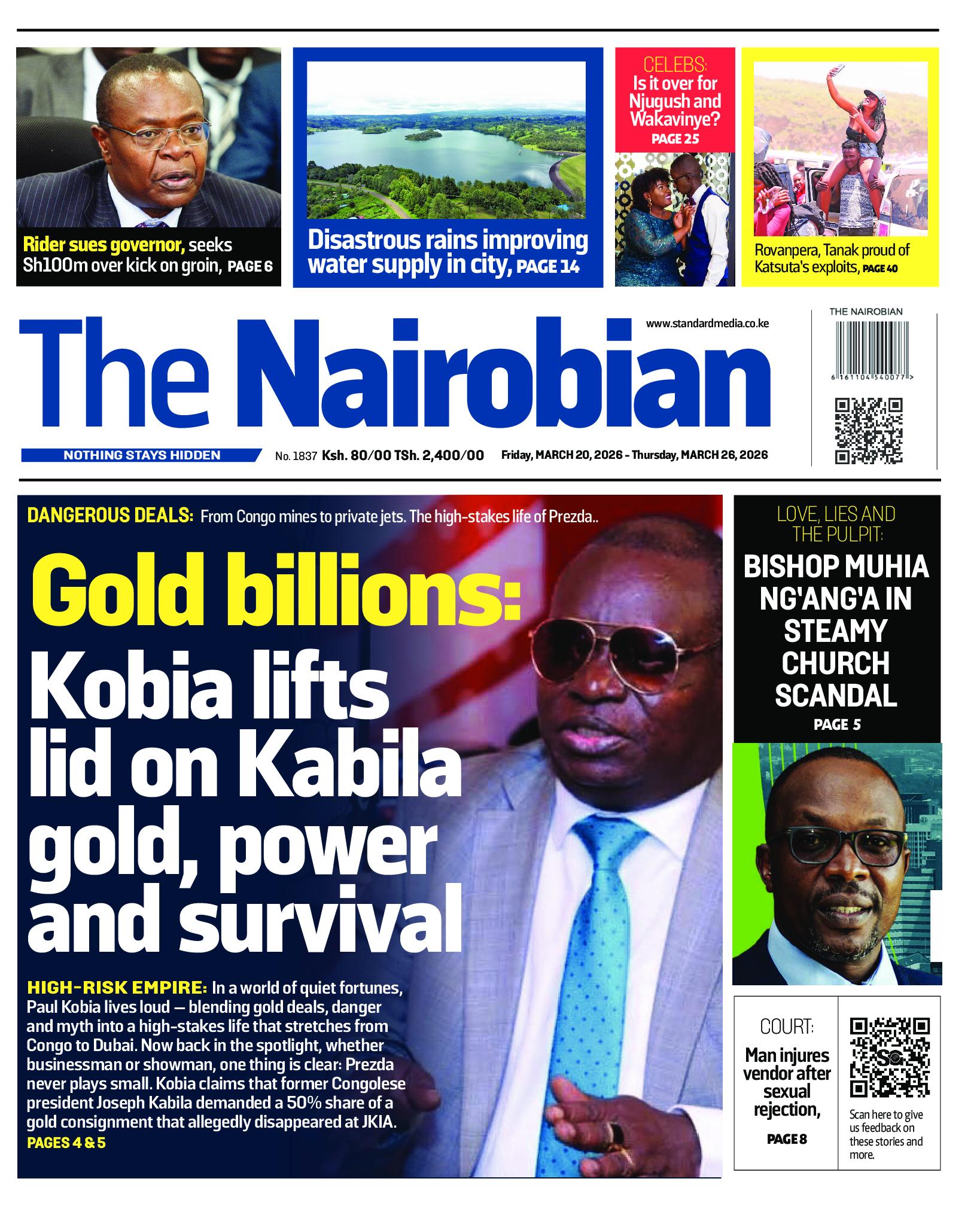 The Nairobian Newspaper page 1