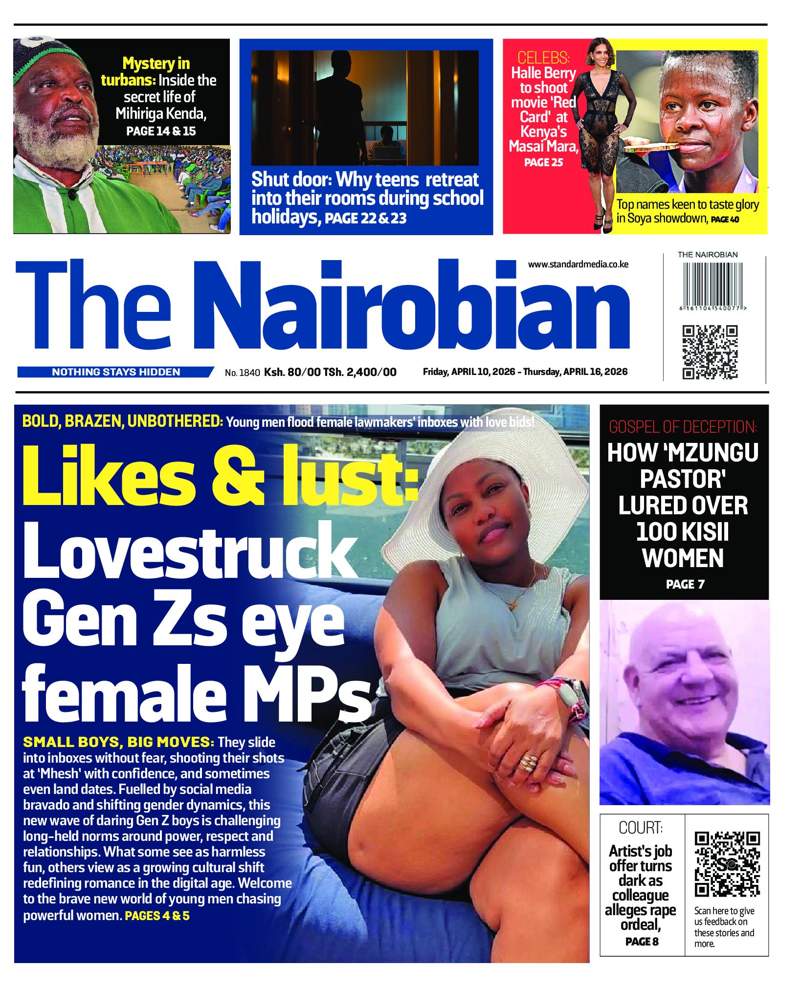 The Nairobian Newspaper page 1