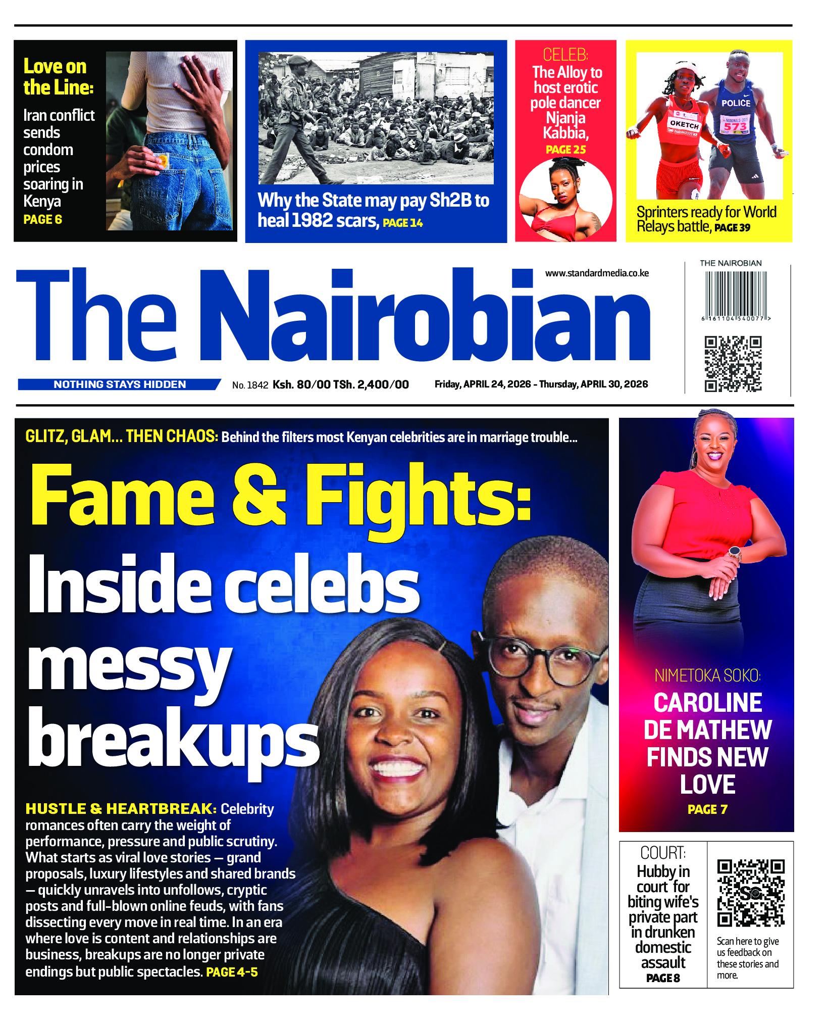The Nairobian Newspaper page 1