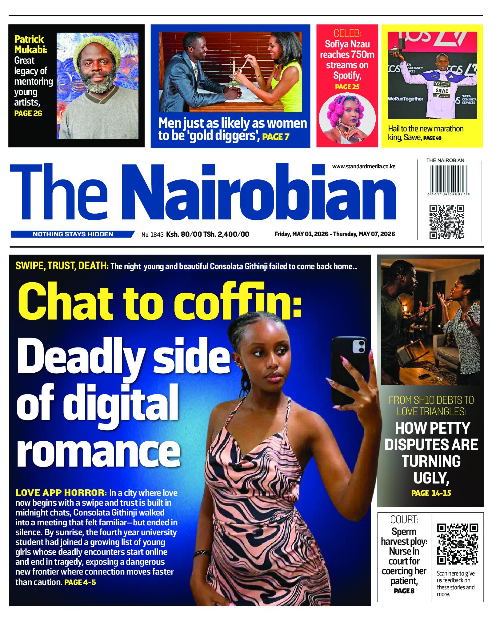The Nairobian Newspaper page 1