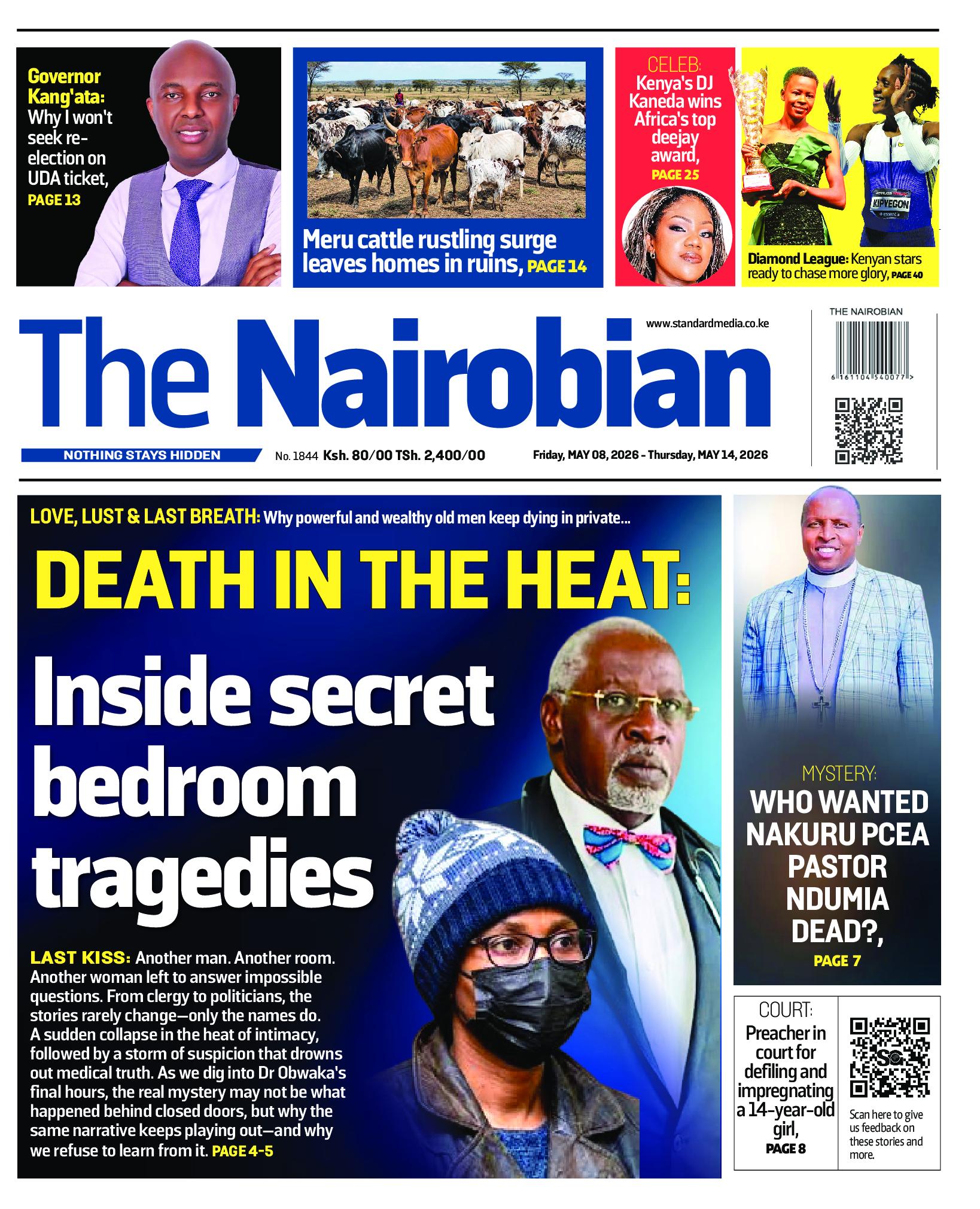 The Nairobian Newspaper page 1