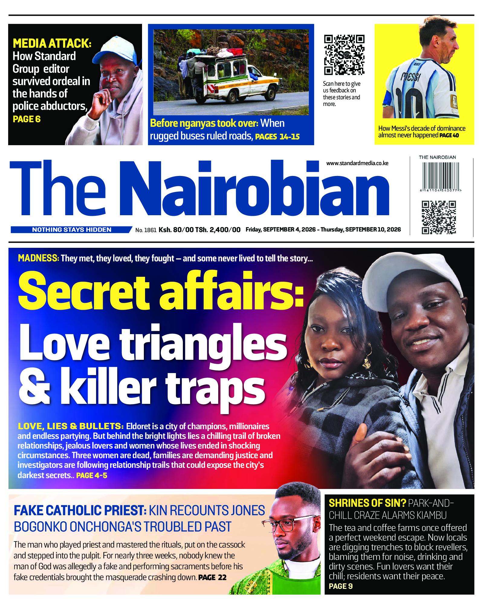 The Nairobian Newspaper page 1
