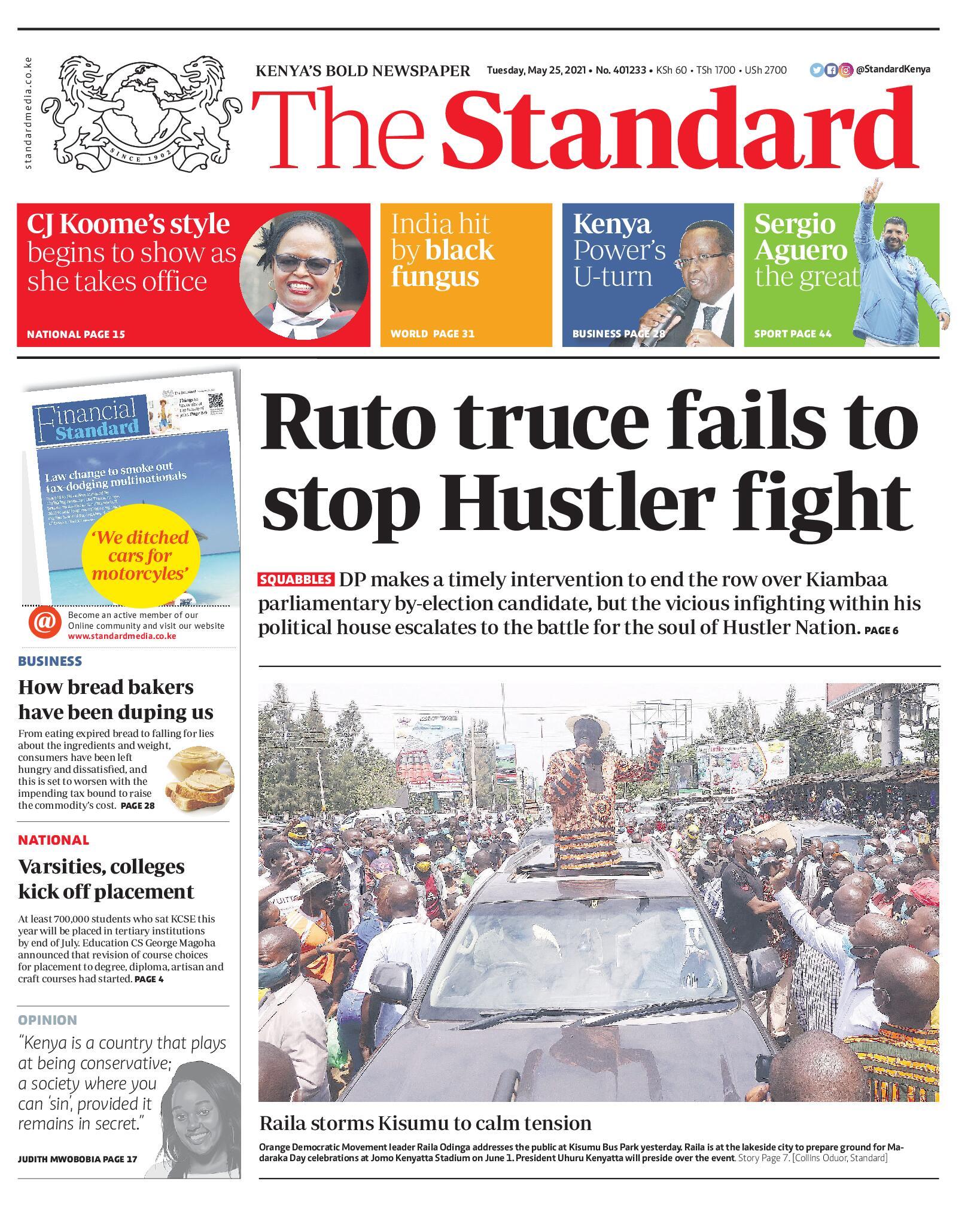 The Standard ePaper Get the latest newspapers, magazines and journals