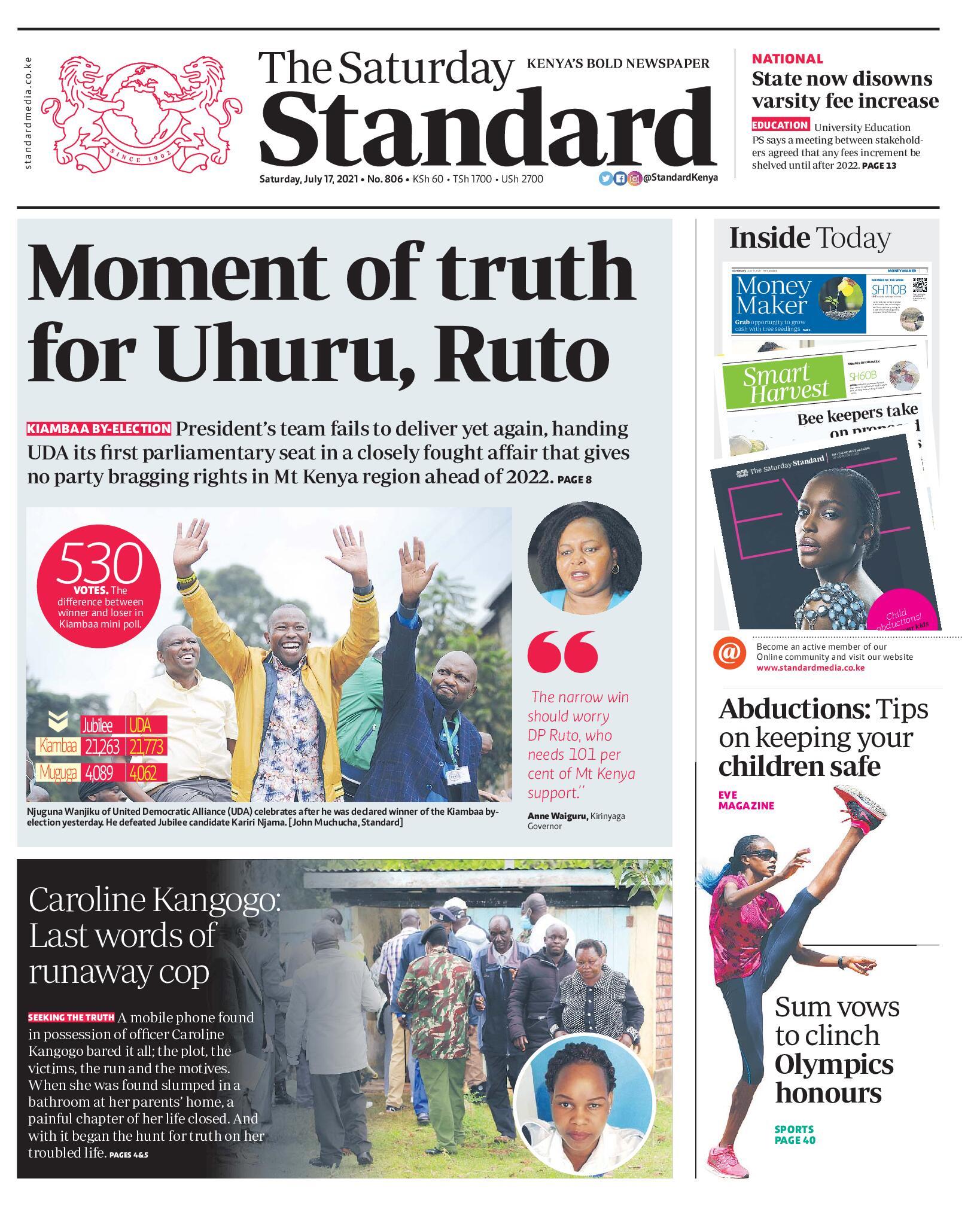 The Standard ePaper Get the latest newspapers, magazines and journals